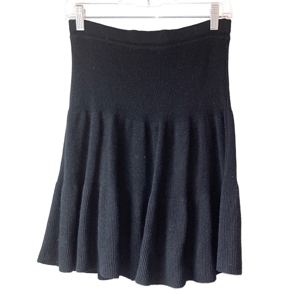 Alain Manoukian Vintage Drop Waist Wool Blend Ruffle Skirt - Picture 1 of 8